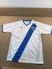 Puma Guatemala Mens Large World Cup Futbal Soccer Jersey White/blue