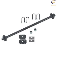 4 lug Idler 44" Hub Face 2000 lbs Trailer Boat RV Axle 4 on 4" with U-Bolt Kit