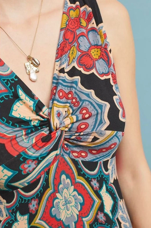 Maeve by Anthropologie Camilla Floral Multicolor Stretch Maxi Dress - Image 2 of 4