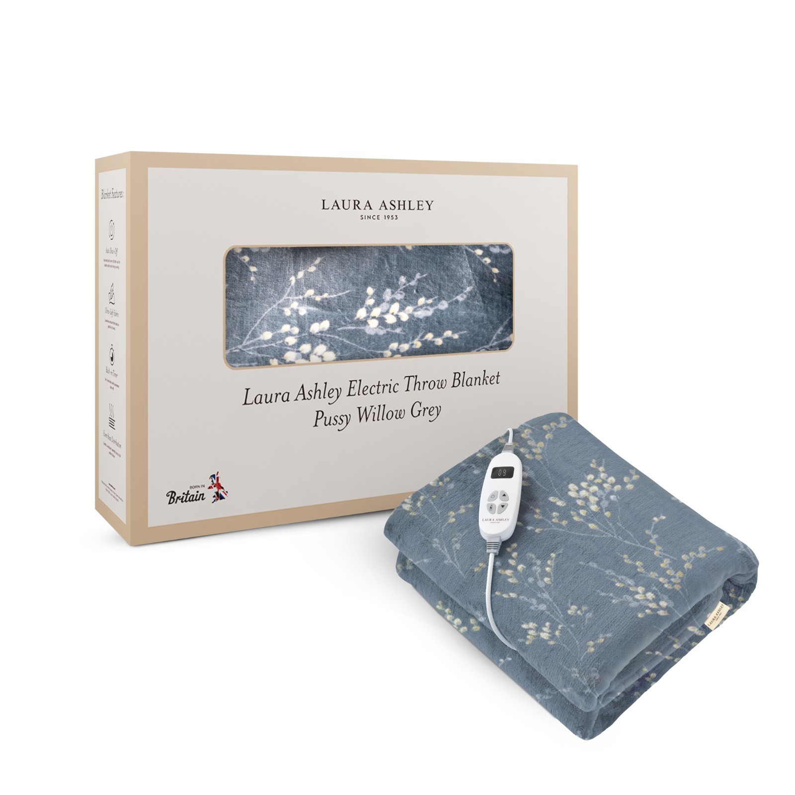 Laura Ashley Electric Blanket Winter Warmer Heated Under Blanket Fast Heat Up