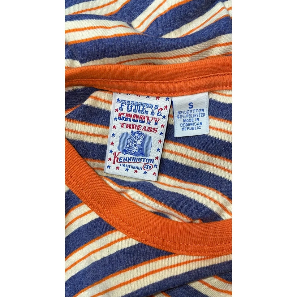 Camiseta Funky & Groovy Threads Kennington Años 60 Reciclada De Colección Surf Bolsillo Talla: S Foto 4 de 4