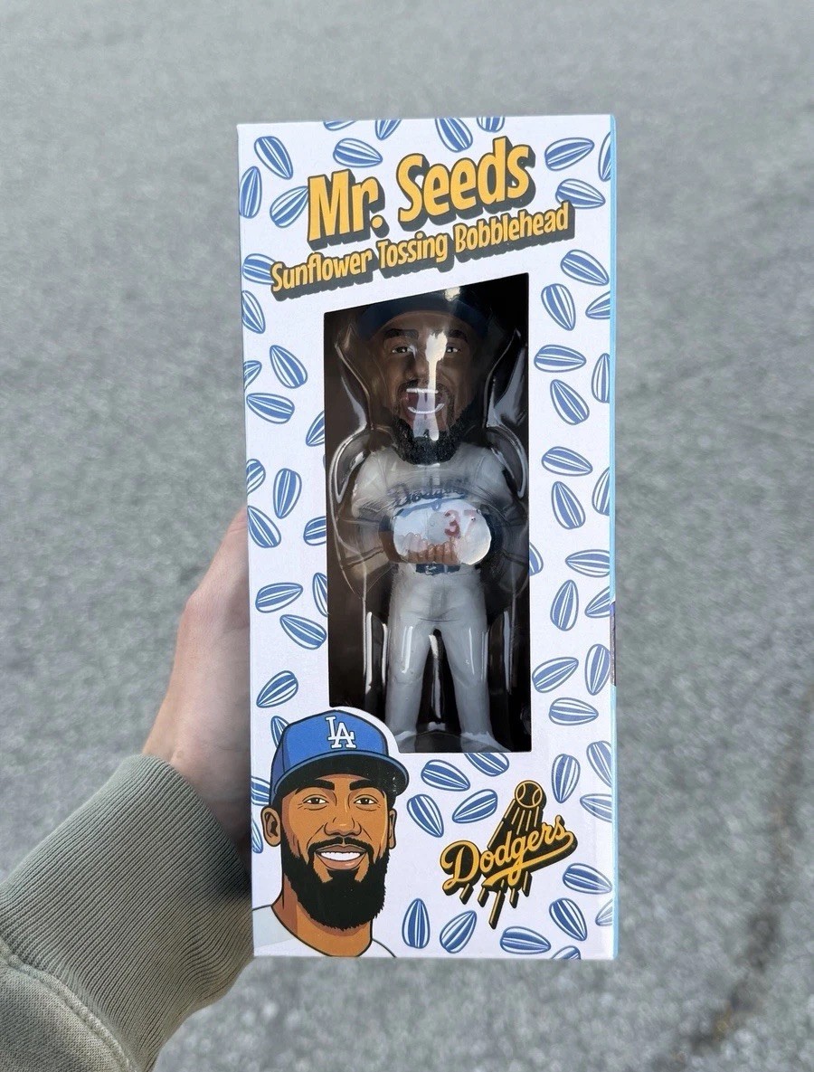 ⚾MLB Los Angeles Dodgers Teoscar Hernandez "Mr Seeds" Bobblehead  - IN HAND⚾️