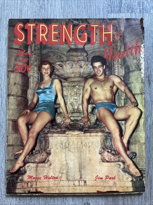 STRENGTH & HEALTH Magazine JIM PARK & MARGE HULTON + SANDOW MAY 1952 VOL 20 N 5