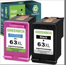 63XL Ink Cartridges Black and Color for HP Ink 63 Replacement for HP 63XL Ink