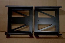 Computer Tower Mounting Bracket - Heavy Duty 12 Gauge Steel, Black Powder Coat