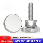 Knurled Thumb Screw M6 M8 M10 M12 Hand Grip Knob Bolts A2 Stainless Steel DIN464