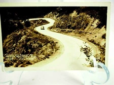 Curves on Laurel Mountain Macomber,West Virginia U.S.50 Real Photo postcard RPPC