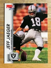 1992 Pro Set #540 Jeff Jaeger