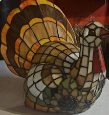 Tiffany Style Turker Shaped Stained Glass Lam...