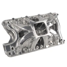 For SBF Ford 351W V8 Polished Single Plane Aluminum Air Gap Intake Manifold