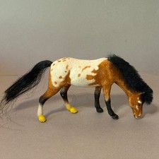Vintage Horse Figurine Antique Toy Painted Pony Cowboy Western Figure Spotted