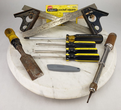 10x Vintage Stanley Tools - Combination Squares Screwdriver Chisel Yankee 41Y