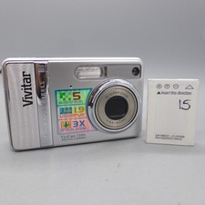 Vivitar Digital Camera Vivicam 5340s 5.0MP Silver Tested