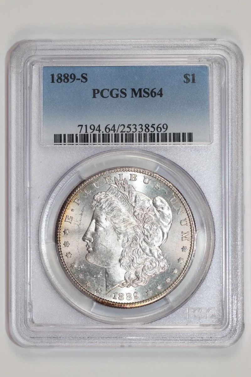 25+ MS 64 Graded 1889 Year Morgan US Dollars (1878-1921) for sale