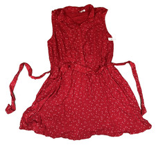 Amazon Essentials Sleeveless Relaxed Fit Woven Shirt Dress UK XXL Red Leaf