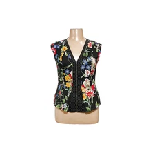 Black Floral Blouse - New York & Company