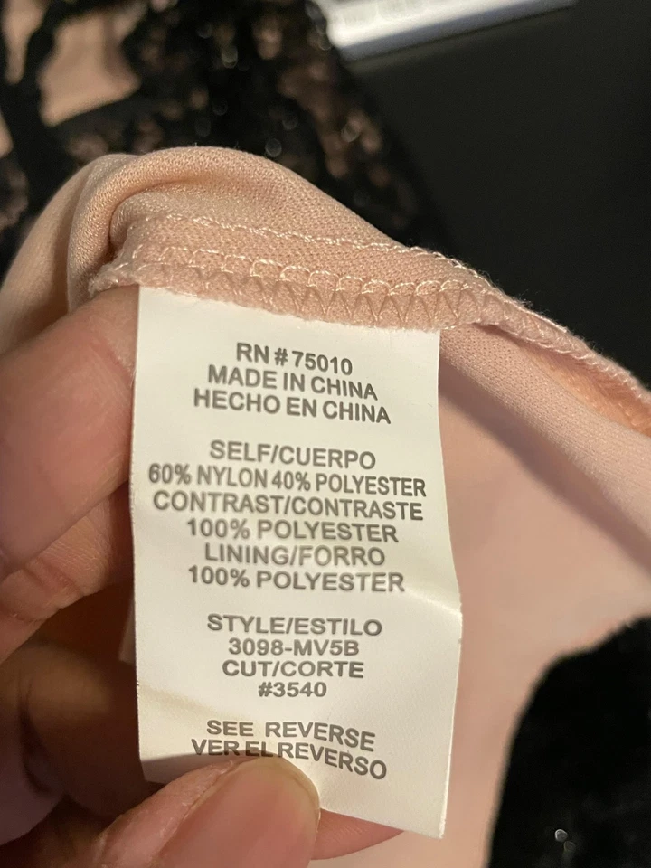 Vestido Jodi Kristopher Mujer Pequeño Negro Encaje Superpuesto Sin Mangas Cachicho Fiesta Y2K Foto 4 de 4