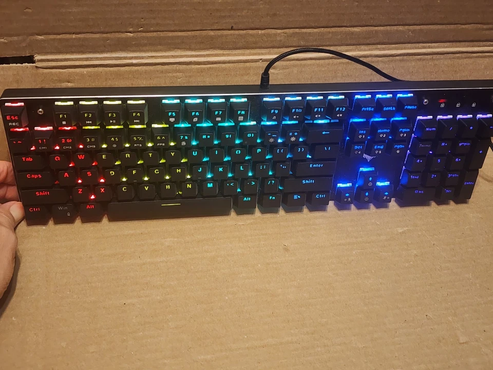 Havit Mechanical Gaming Keyboard HV-KB393L USB-Wired -Black - Free-shipping - Image 4 of 4