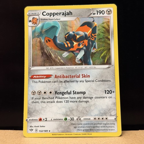 Copperajah 132/189 Holo Rare Darkness Ablaze Pokemon English NM - Print Lines