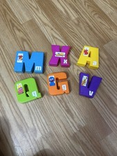 Vintage Sesame Street Learning Letters MXAQVG 6 Letters For Alphabet Set