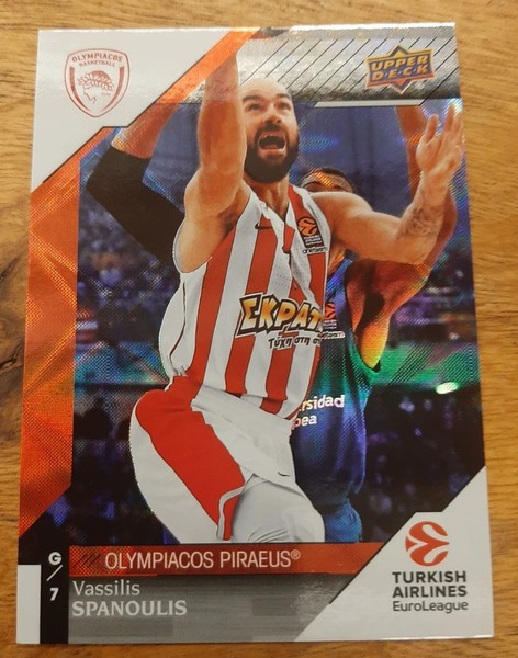 2017-2018 Upper Deck Euroleague Spanoulis #14 Rainbow