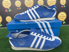 Scarpe da ginnastica Adidas Originals ITALIA 1960 2010 vintage uomo blu,bianco scamosciato UK 10