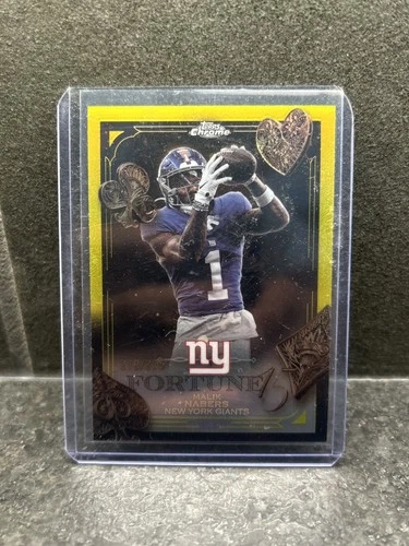 2025 Topps Chrome Malik Nabers Yellow Refractor (RAW)