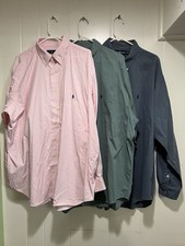 Polo Ralph Lauren Men's Button-down Long-sleeve Shirts Size XXL, Lot Of 3