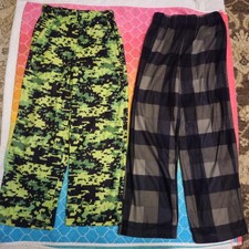 Faded Glory Pajama Pants Boy's Size Youth Medium Two Pairs