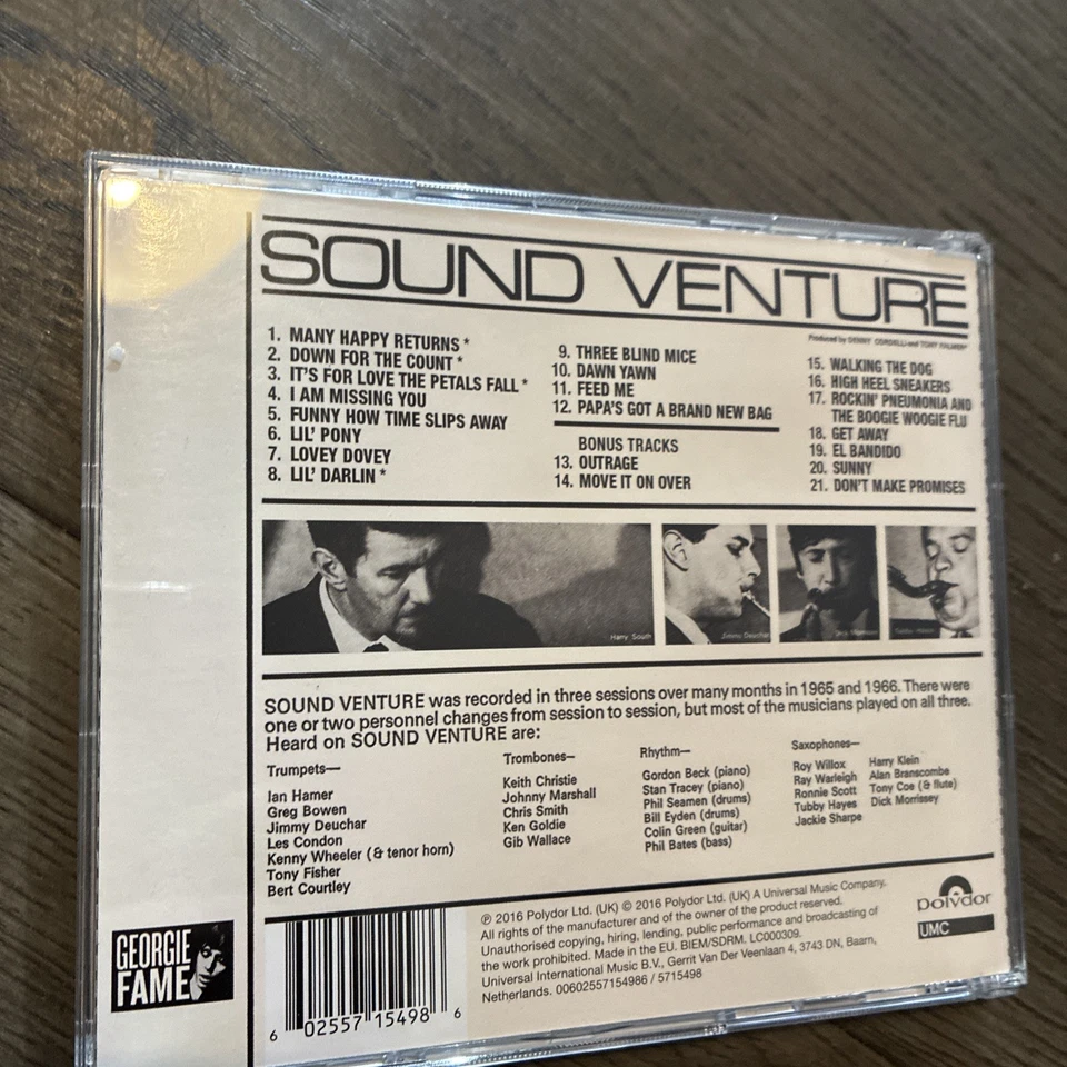 Sound Venture by Georgie Fame & the Harry South Big Band (CD, 2016) Foto 2 de 2