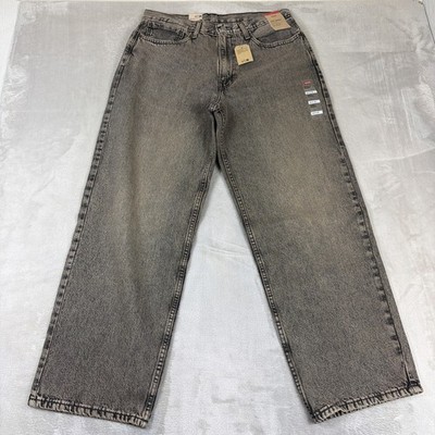 Levi's 578 Baggy Denim Jeans Men's Size 34x32 Gray Cotton Y2K