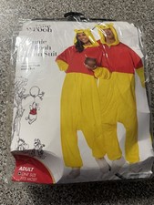 Spirit Winnie the Pooh Hooded One-Piece Union Suit Costume, One Size, Yellow/Red
