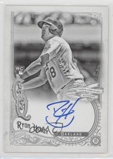 2017 Topps Gypsy Queen Auto Black & White 22/99 Ryon Healy #GQA-RH Auto 2r8