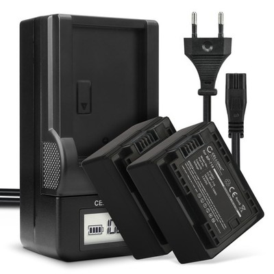 2x Akku für Canon LEGRIA HF R306 LEGRIA HF R48 VIXIA HF R30 1600mAh + Ladegerät