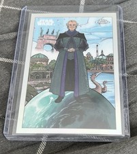 Topps Star Wars Hyperspace Chrome Senator Palpatine Artist Card Ultra Rare !!
