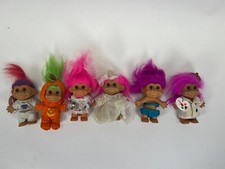 Lot Of 6 Vintage Russ Troll Doll - Giants, Bride, Halloween, Bikini, Painter