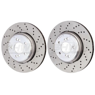 SHW Bremsscheiben hinten gelocht 350x24mm R90 X2 für BMW M3 E90 E92 E93 / 1M E82