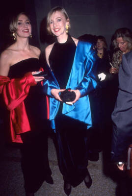Model Chris Royer fashion executive Lynn Krominga at the 10th - 1991 Old Photo 1