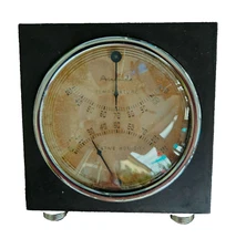 Vintage Airguide Tabletop Temperature Humidity Gauge Hygrometer - Chicago USA -