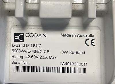 Codan 8W Ku-band BUC For VSAT System , 6908, removed from working system