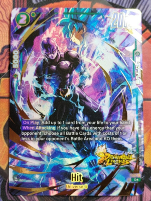 Hit FS10-12 Bonus Pack Gold Alternate Art Dragon Ball Legends Card