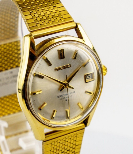 Seiko Seikomatic 8305-8010 Men's Automatic Watch Date 30Jewels Excellent +5#1609