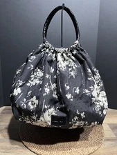 Red V Valentino Black/White Floral Beautiful Shoulder/Handbag Purse