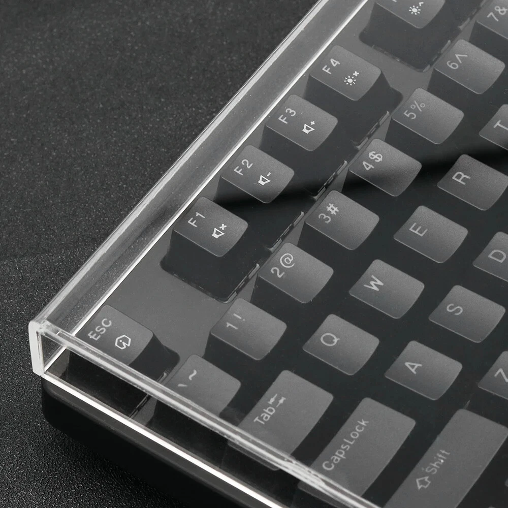 Acrylic Mechanical Keyboard Dust Cover Waterproof for 65% 75% Keyboards