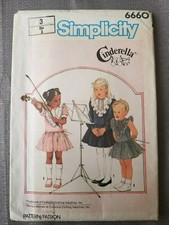 1984 Simplicity 6660 Cinderella Clothing Industries Dresses Size 3