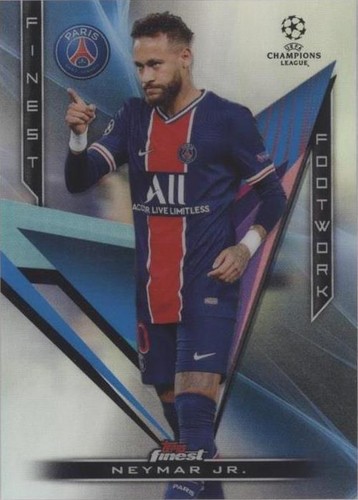 Neymar Jr. 2020-21 Topps Finest UEFA #25 Champions League Soccer 