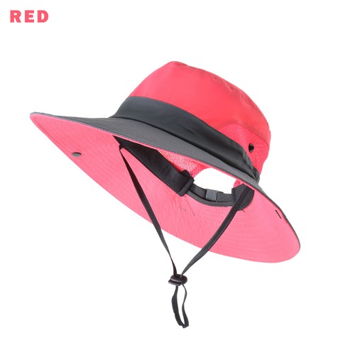 1/2er-Pack Damen Pferdeschwanz Sonnenhut Sommer UV-Schutz breite Krempe Safari Angelkappe - Bild 10 von 25