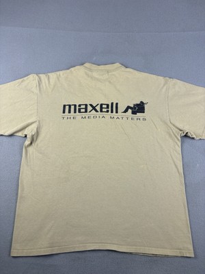 Vintage Maxell Shirt Adult XL Blown Away Guy The Media Matters 