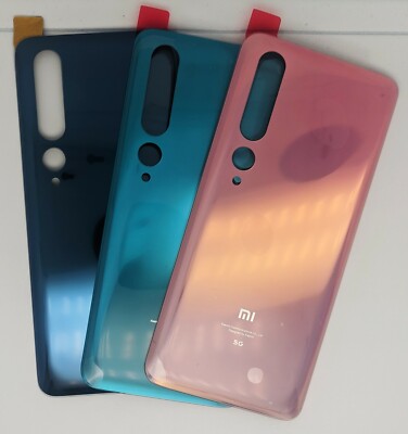 Xiaomi Mi 10 (5G) Akkudeckel/Backcover Grün+Gold+Transparent mit / ohne Linse