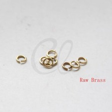 500 Pieces Raw Brass Brass Base Jump Rings-4mm 21 Gauge  CW-327C-I-14X 